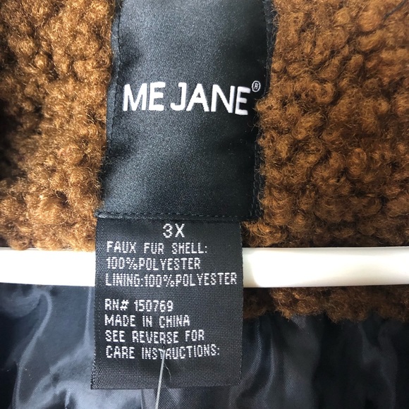 Teddy Bear Coat- Brown 3XL - Picture 6 of 6
